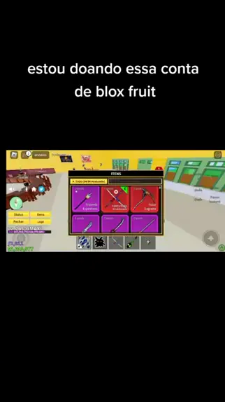 foto de conta de blox fruit