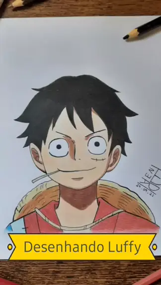 COMO DESENHAR O LUFFY REBAIXADO (MINI LUFFY) - ONE PIECE 