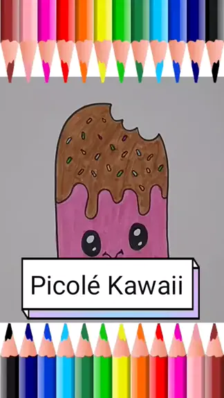 COMO DESENHAR UM SORVETE DE PANDA KAWAII - COMO DESENHAR UM PICOLÉ