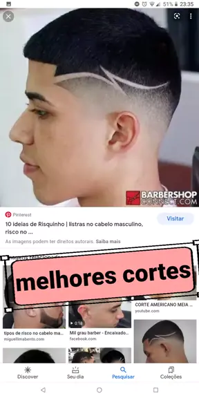 corteamericano  Listras para cabelo, Cabelo, Cortes de cabelo