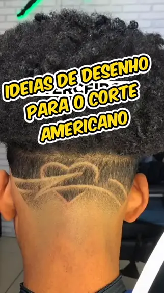 Corte de cabelo store americano com desenho