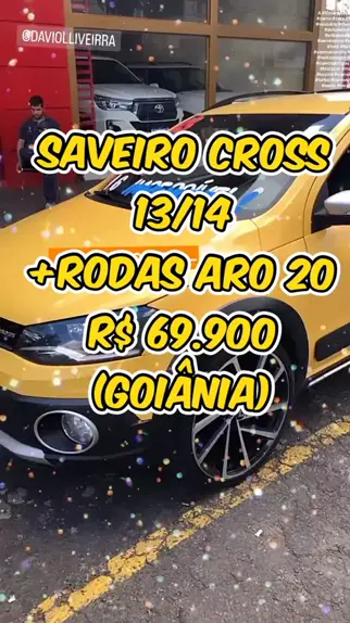 Saveiro cross rebaixada com rodas aro 20