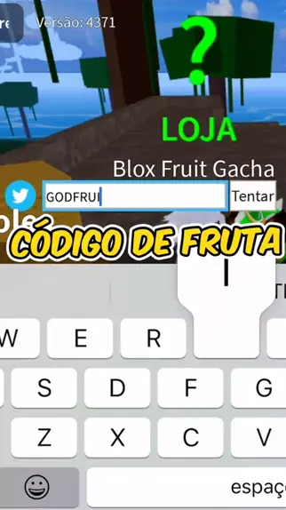 CÓDIGO PARA CONSEGUIR FRUTA BOA #bloxfruits #bloxfruit