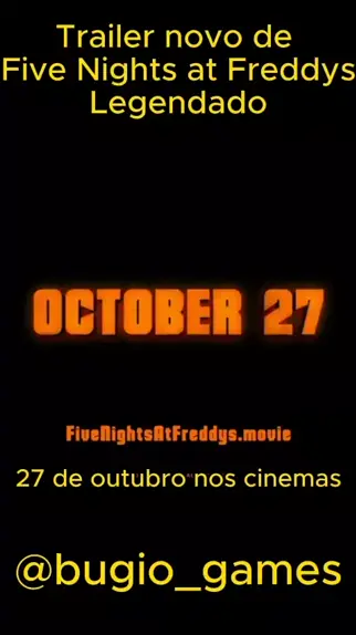 Five Nights At Freddy's  Teaser Oficial - DUBLADO PT BR