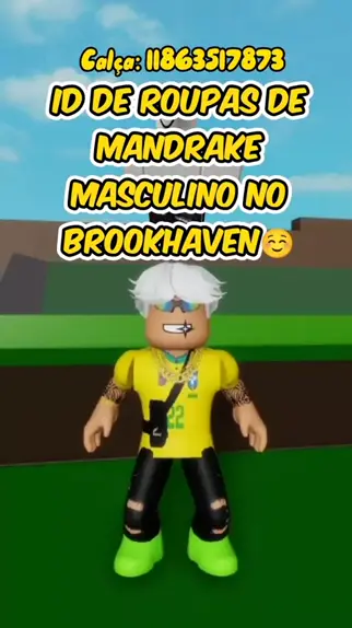 id de roupas no roblox masculino