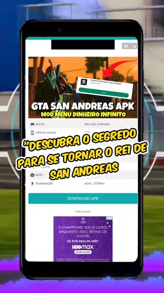 GTA San Andreas para celular Android, Mod dinheiro infinito