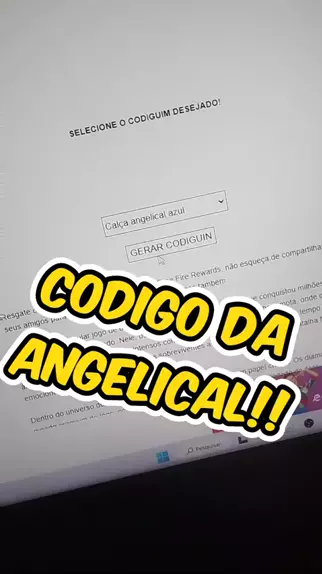 CODIGUIN DA CALÇA ANGELICAL VERMELHA DE GRAÇA ! 