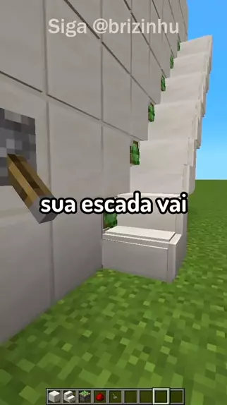 Como fazer escada no Minecraft