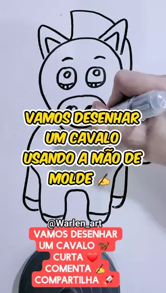 TUTORIAL COMO DESENHAR um CAVALO passo a passo 