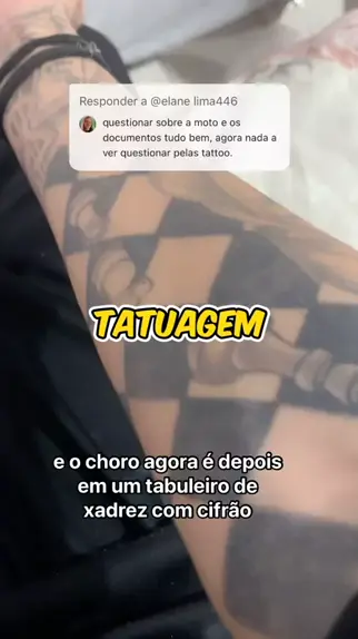 SmileTattoo - Tattoo Tabuleiro de Xadrez ♚♕♜♗♞♙ Feita com