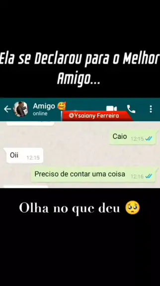 A SOFIA SE DECLAROU PRA UM AMIGO E OLHA NO QUE DEU