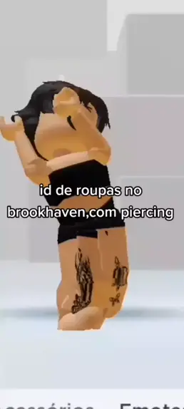 id de piercing no brookhaven de menino