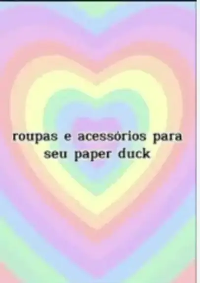 roupas para paper duck para imprimir