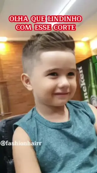 Corte infantil masculino na clearance tesoura