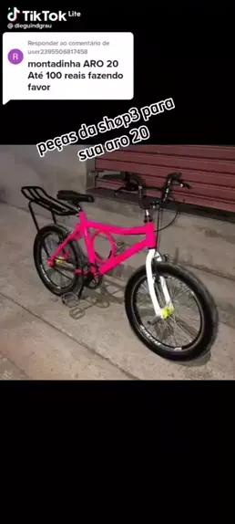 video de grau de bicicleta montadinha