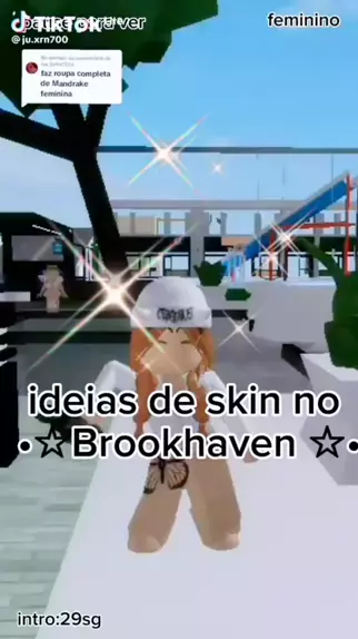 ideia de skin no brookhaven feminino