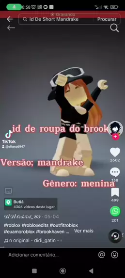 id de roupa de mandrake no roblox｜Pesquisa do TikTok