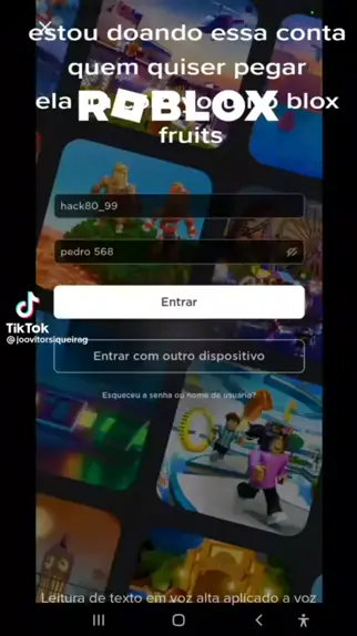 duvido voce comentar sua senha do roblox