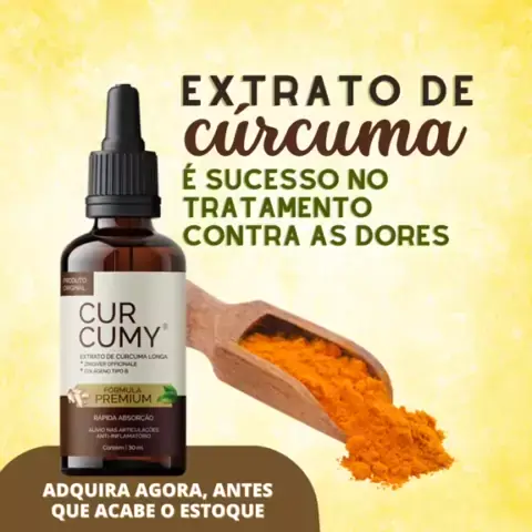 O curcumy é ótimo para as dores no corpo e nas articulações Para