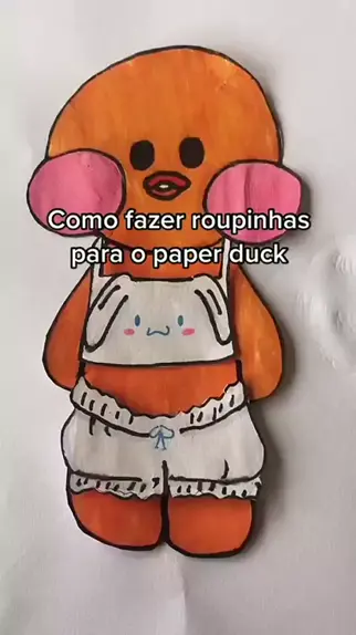 coisas para imprimir ou desenhar paper duck