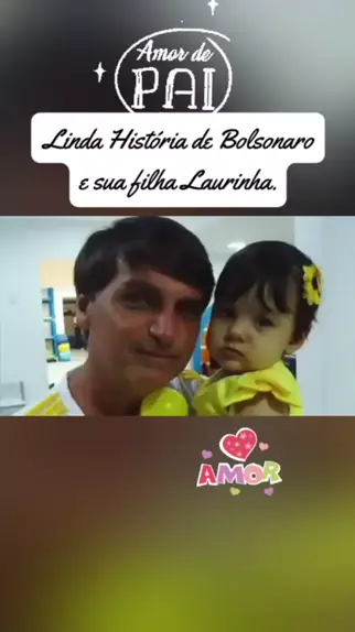 Laurinha 2050”, diz Bolsonaro em vídeo com a filha 