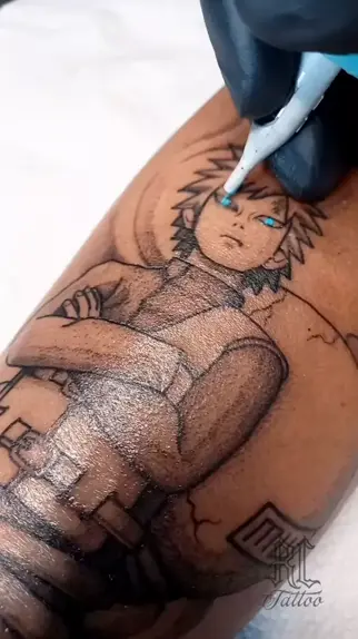 gaara tattoo no pescoço｜Pesquisa do TikTok