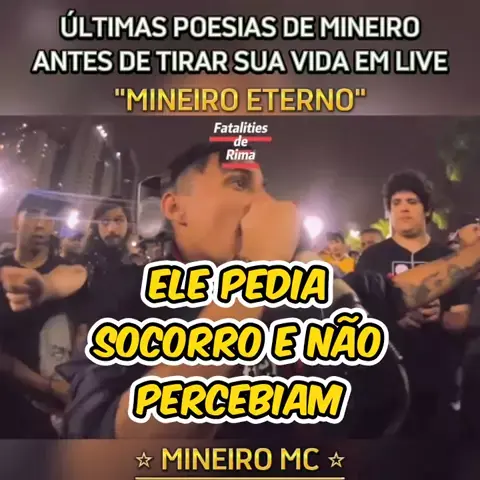 A última poesia de MC Mineiro nas batalhas #mcmineiro