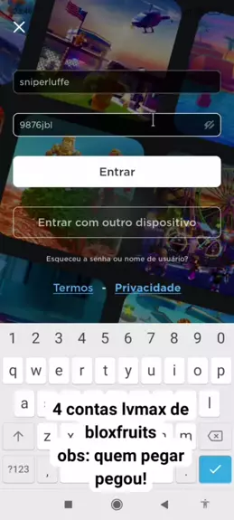 contas de blox fruits level max grátis 2024 - enco ...| Kwai