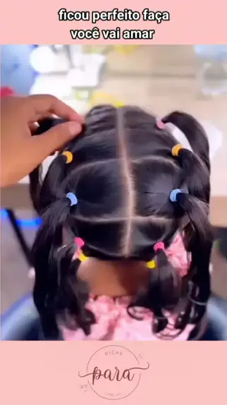 penteado de chucha infantil